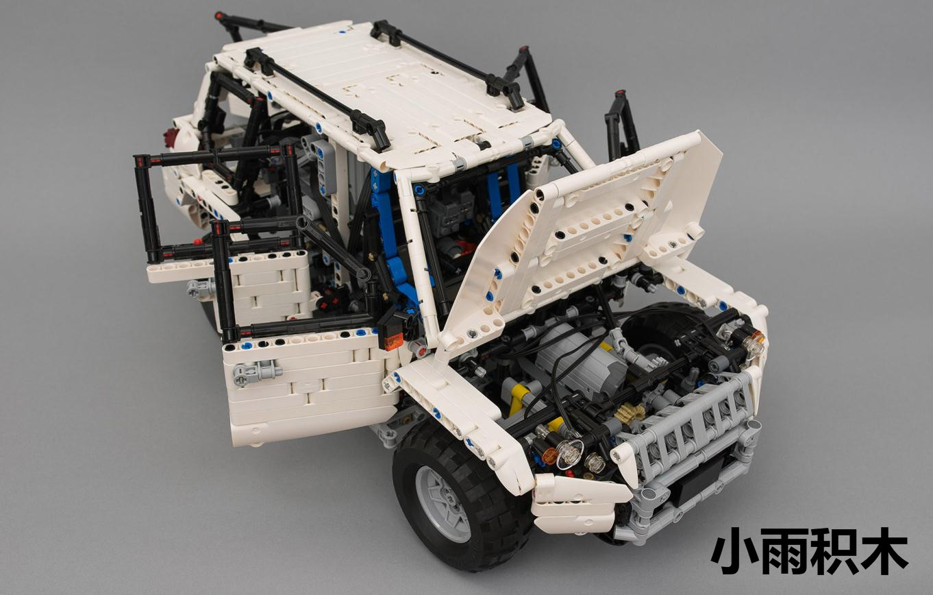 国产积木兼容乐高高高科技moc-5551suv越野车电动塑料积木