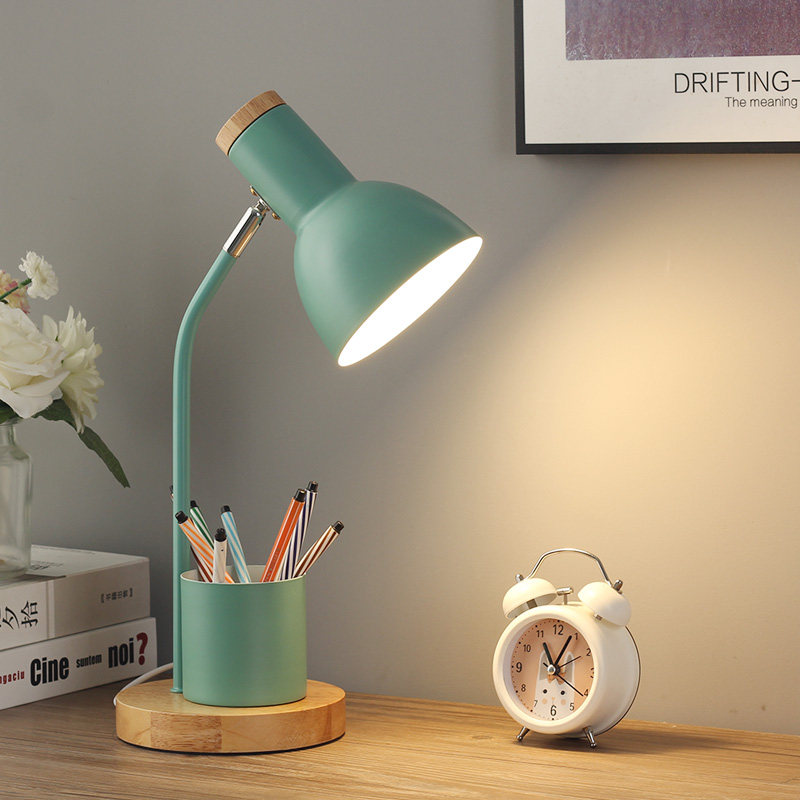 北欧简约无频闪小台灯ins少女笔筒护眼书桌阅读台灯(护眼灯