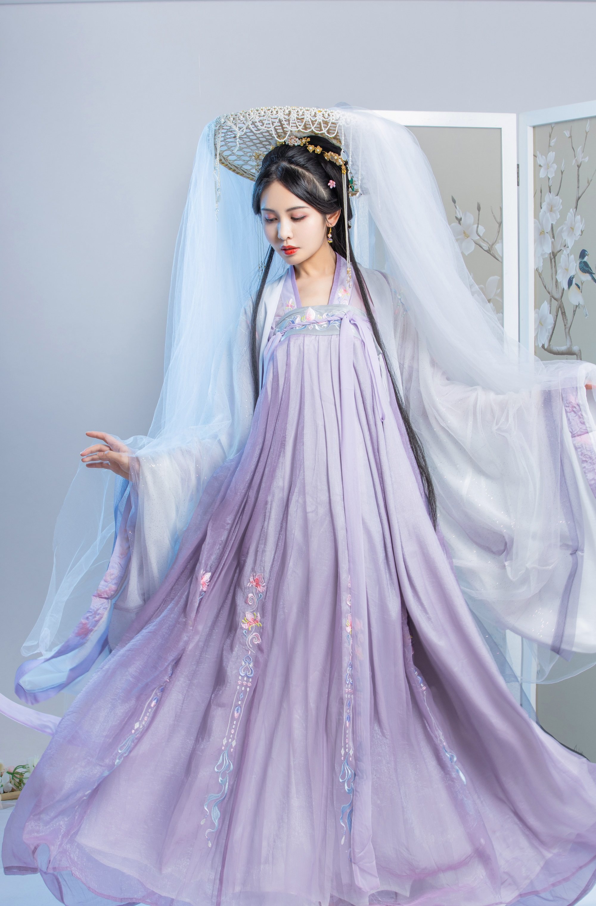 山有齐胸六米套装襦裙片式扶苏一片大袖汉服女民族服装