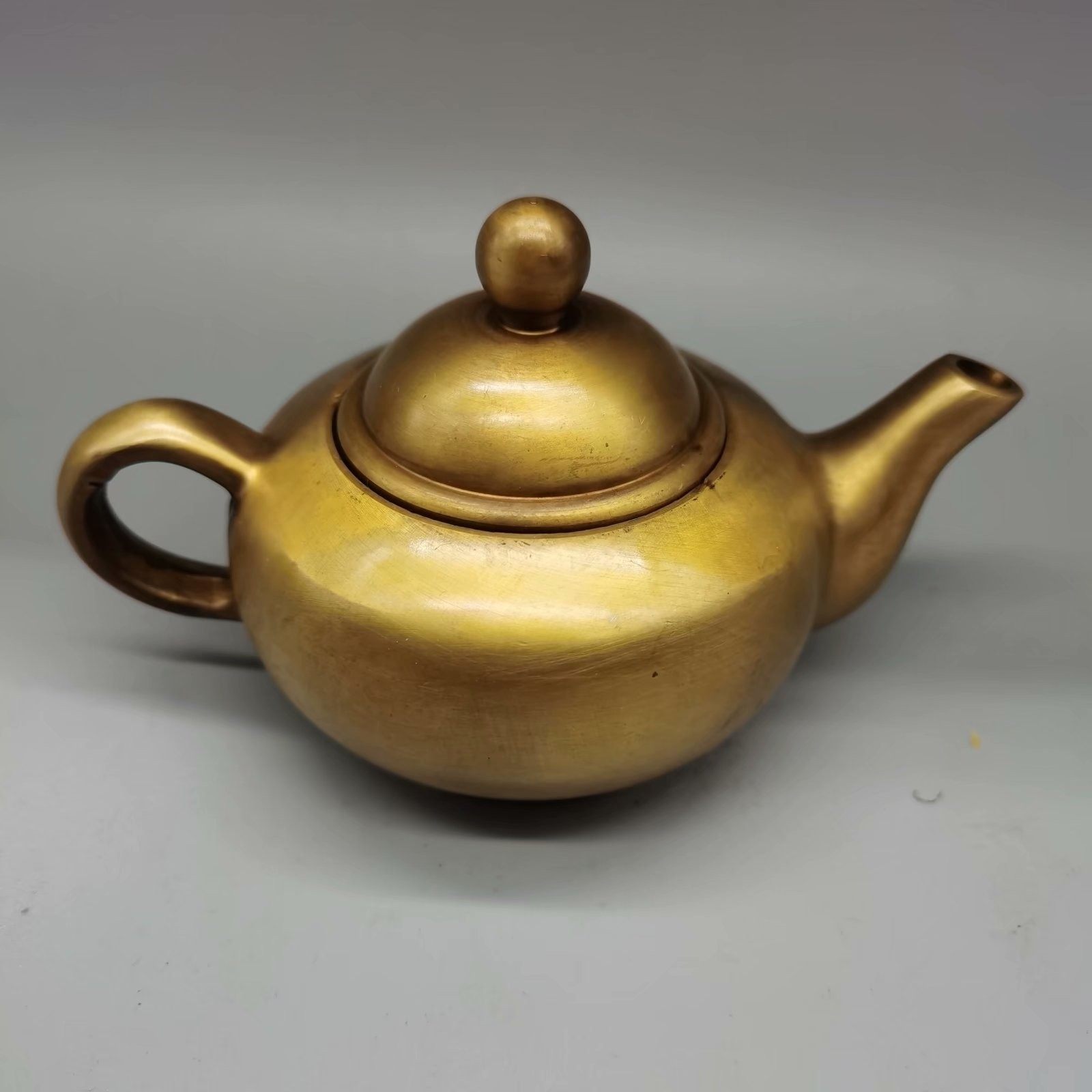 铜壶拍卖水壶古玩杂项民国铜器酒壶无字壶家居其他特色工艺品