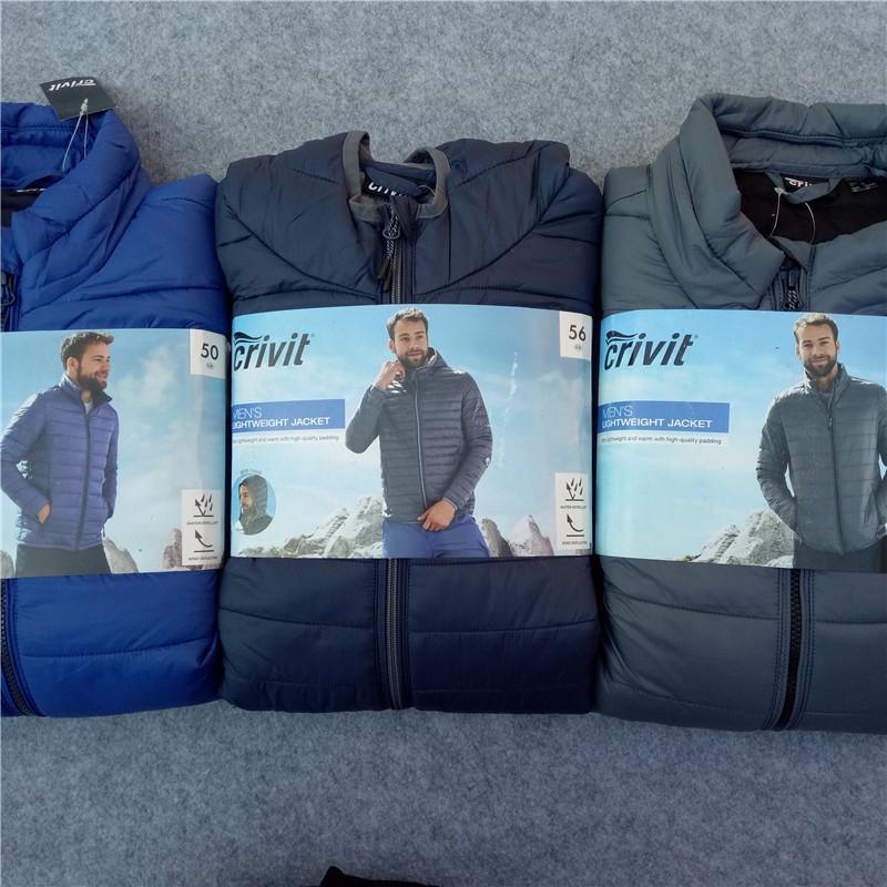 出口德国Crivit男士新款羽绒棉棉衣 秋冬轻便保暖棉服外套大码潮