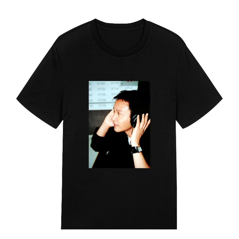 张国荣同款短袖纪念leslie哥哥18周年歌迷影迷酒吧t恤