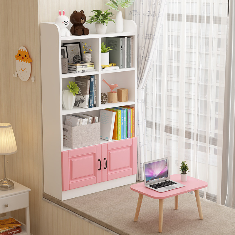 创意飘窗书架小书柜阳台置物架多功能宜家学生窗台儿童收纳储物柜