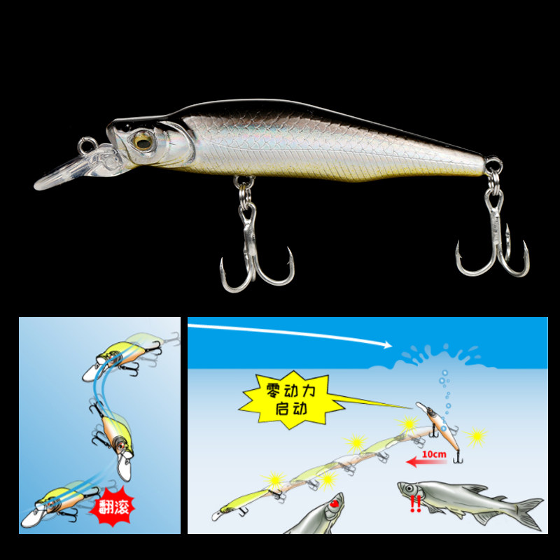 翘刹缓沉米诺路亚假饵翘嘴鲈鱼淡水远投噪音鱼饵