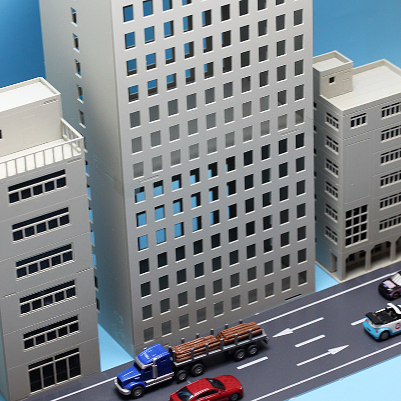 高楼大厦摩天大楼城市沙盘场景模型摆件仿真建筑建筑
