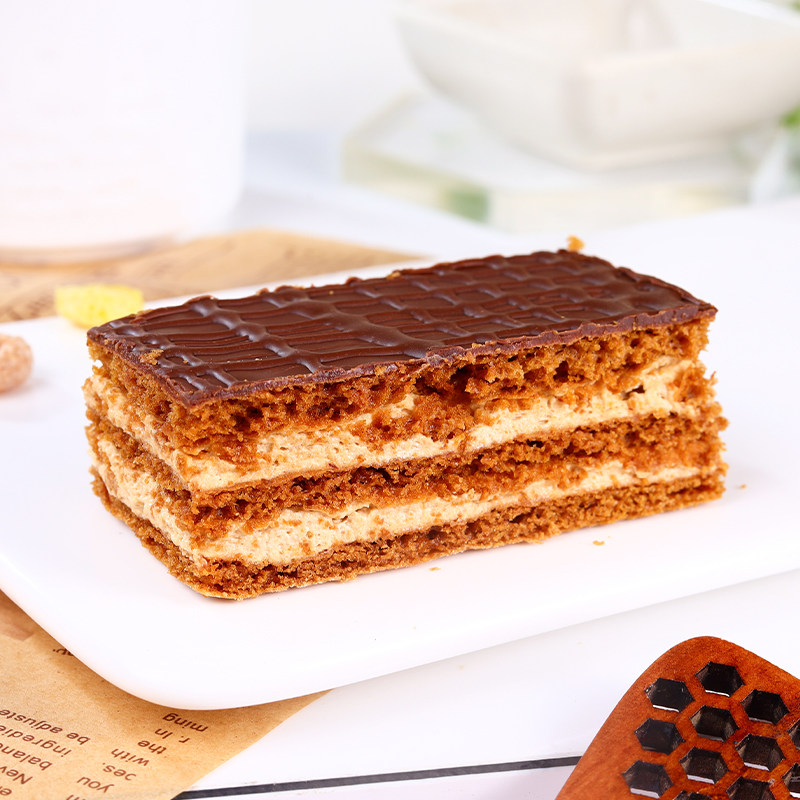 俄罗斯进口俄小提拉米苏奶油蜂蜜巧克力蛋糕甜点儿童传统西式糕点