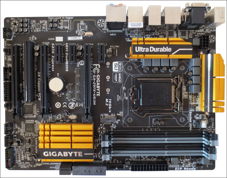 台式机gigabyte技嘉z97xud3h1150针z97主板支持i74790k主板