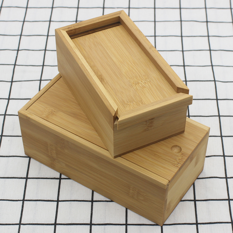 定做首饰盒收纳饰品包装盒礼品盒木子抽拉木盒小木盒竹实木长方形