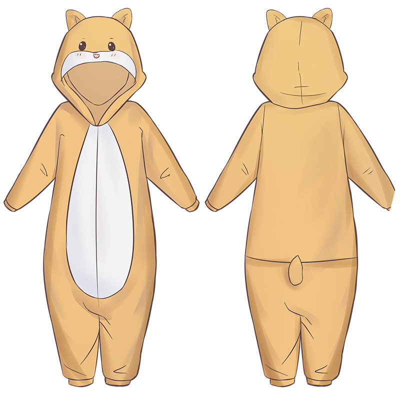 可爱动漫家居服系家元日二次元二次卡通仓鼠睡衣睡衣