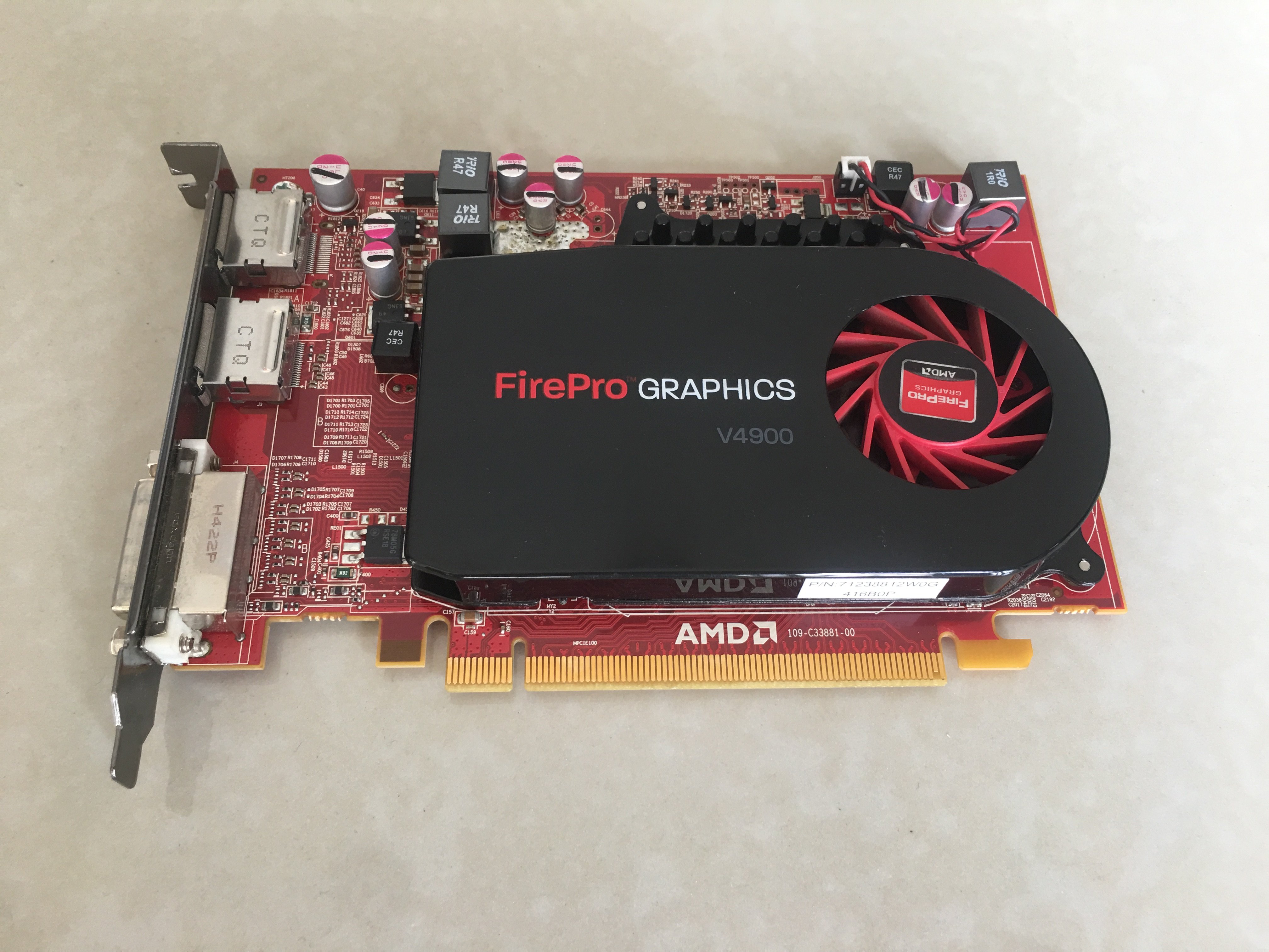 原装配件amdfireprov49001gb专业显卡图形蓝宝石显卡