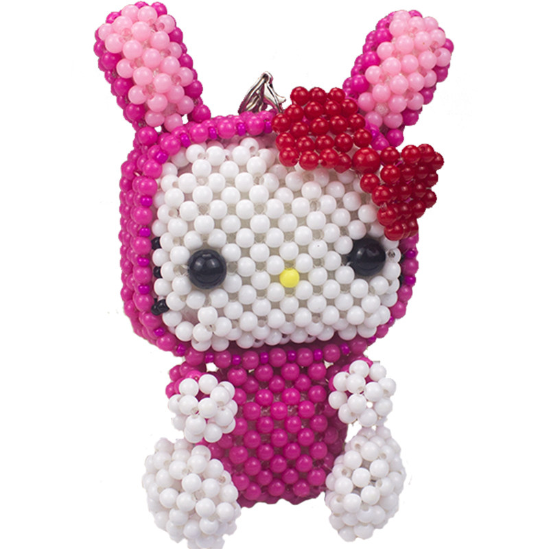 成品串珠手工米珠玩偶挂件鼠牛虎