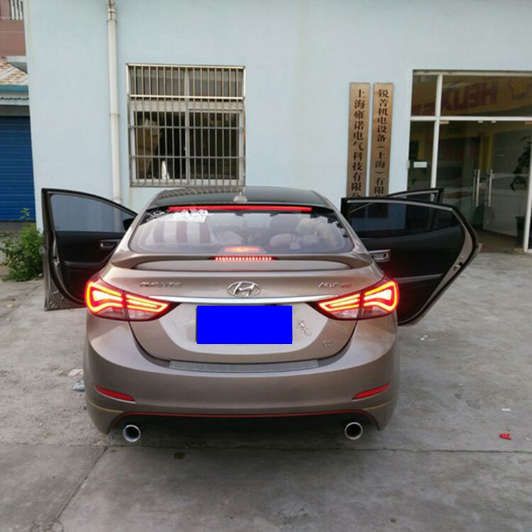 朗动尾翼适用于现代1217名图改装打孔带灯风翼尾翼