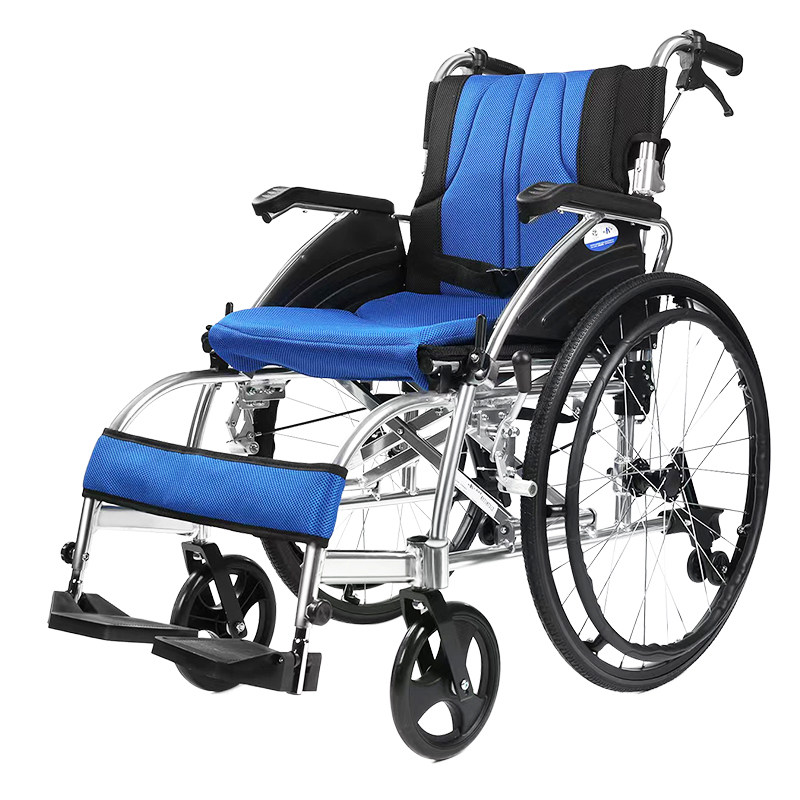 轮椅凯洋加固铝合金折叠轻便扶手可掀翻轮老年人手动轮椅