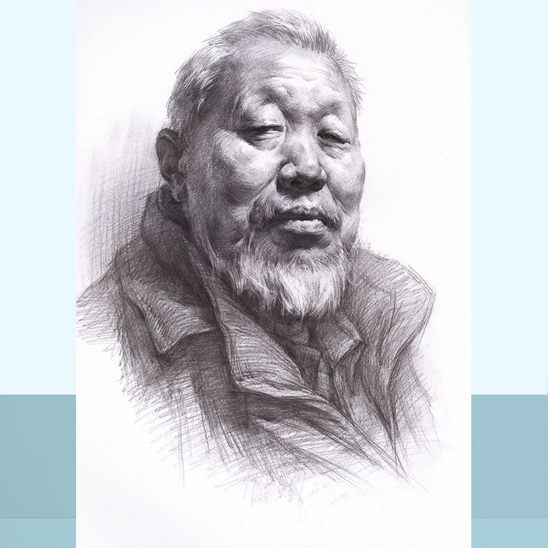 头像局部结构吉涛现形素描美术练习解析讲解绘画新