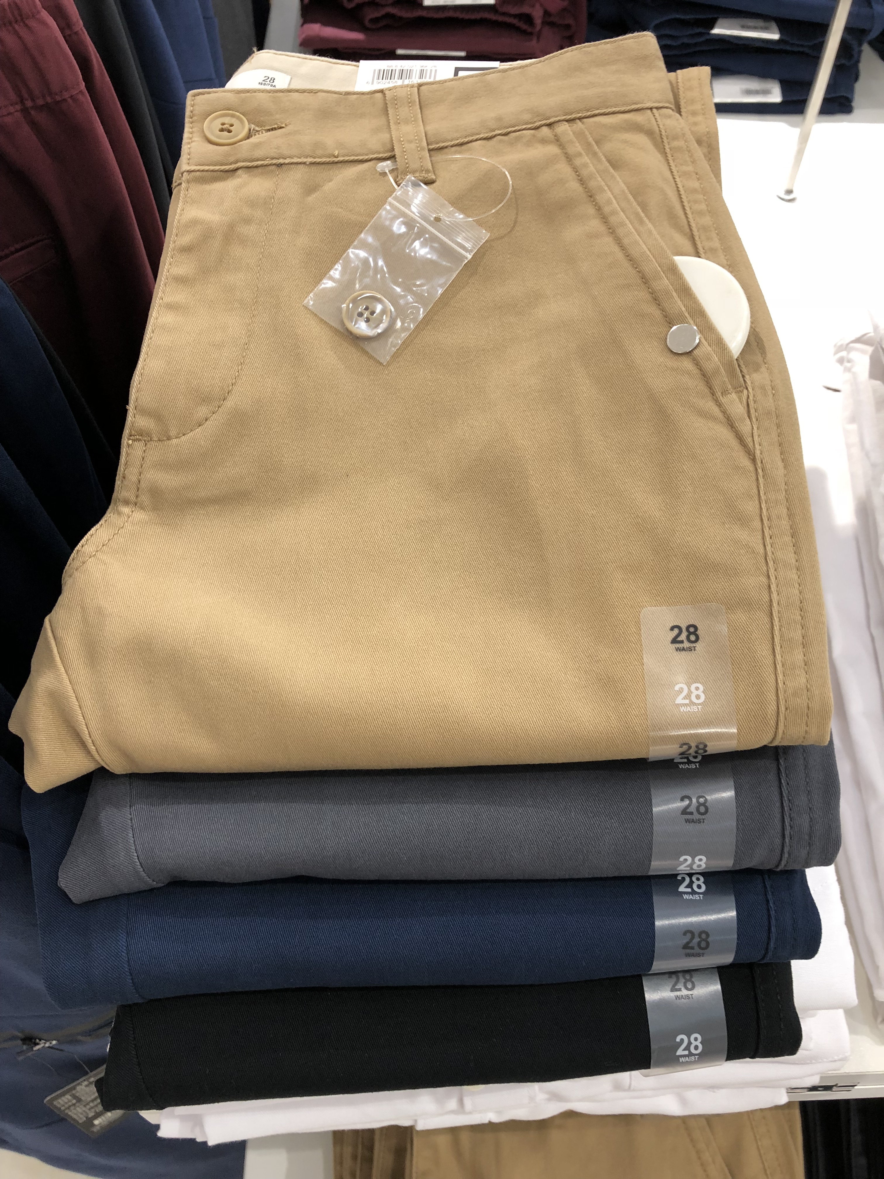 baleno班尼路春秋新款纯棉休闲裤子男裤 修身磨毛多色长裤