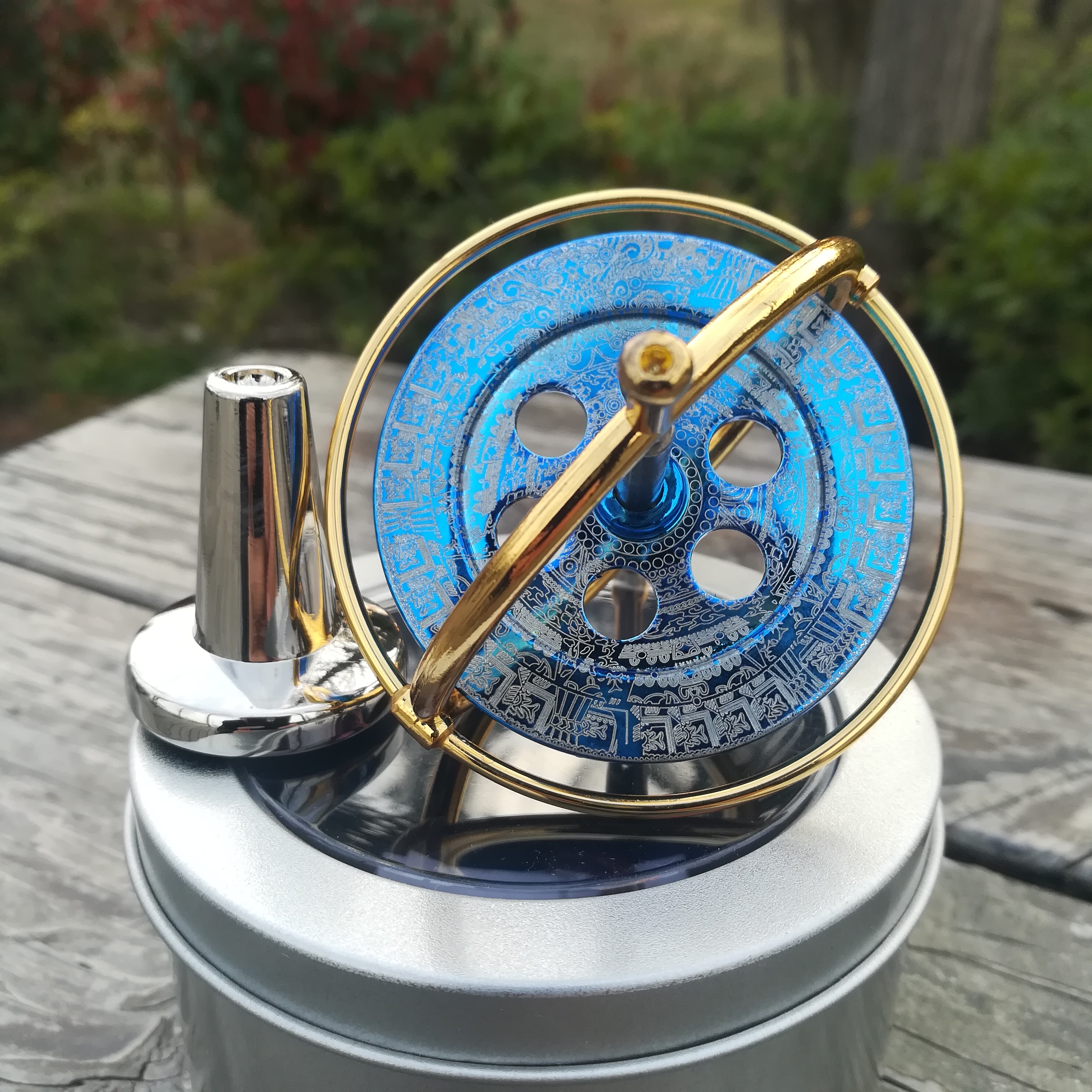 金属机械陀螺玩具重力平衡gyroscope吉祥无聊减压陀螺