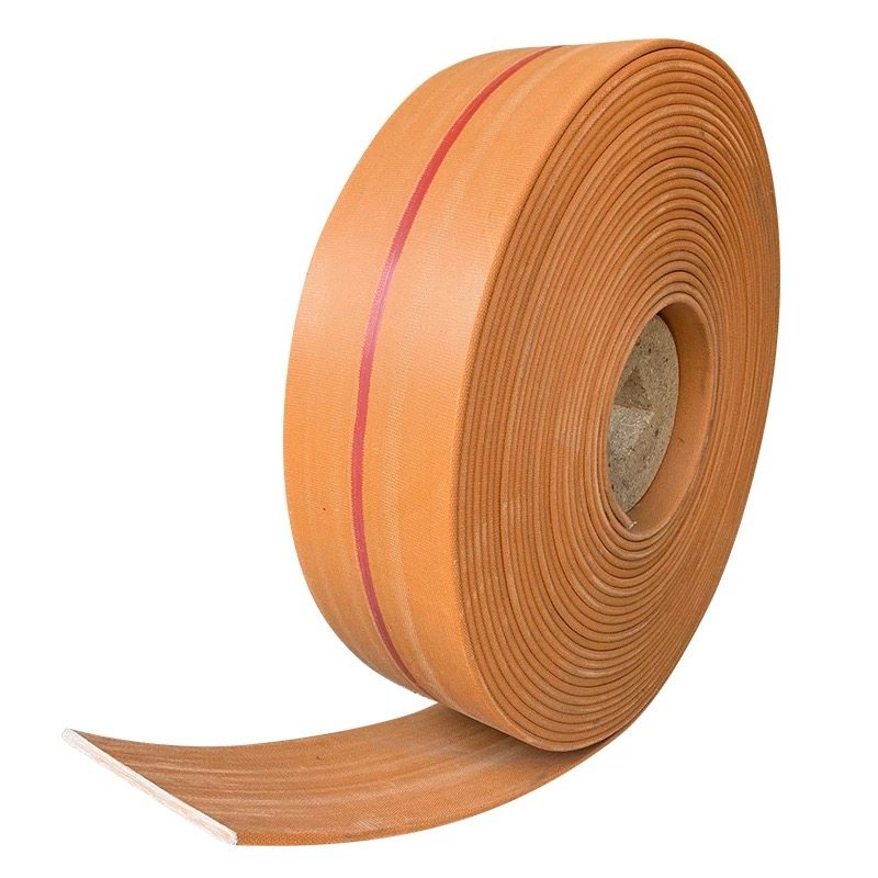 帆布胶带传动带皮带耐磨工业橡胶提升机带黄色传送带传动带