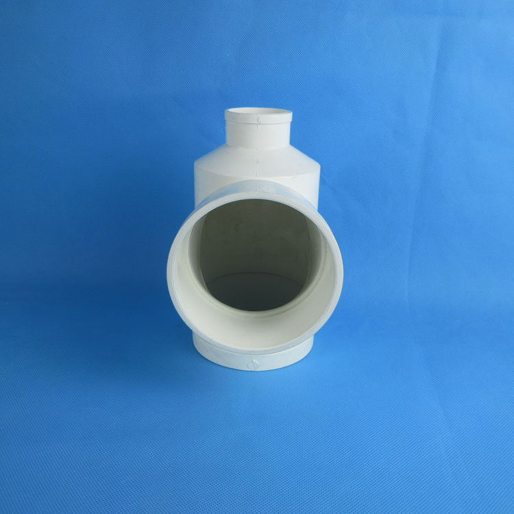 pvc配件异径变径110水管立体三通接头50大变小排水瓶口三头通中缩