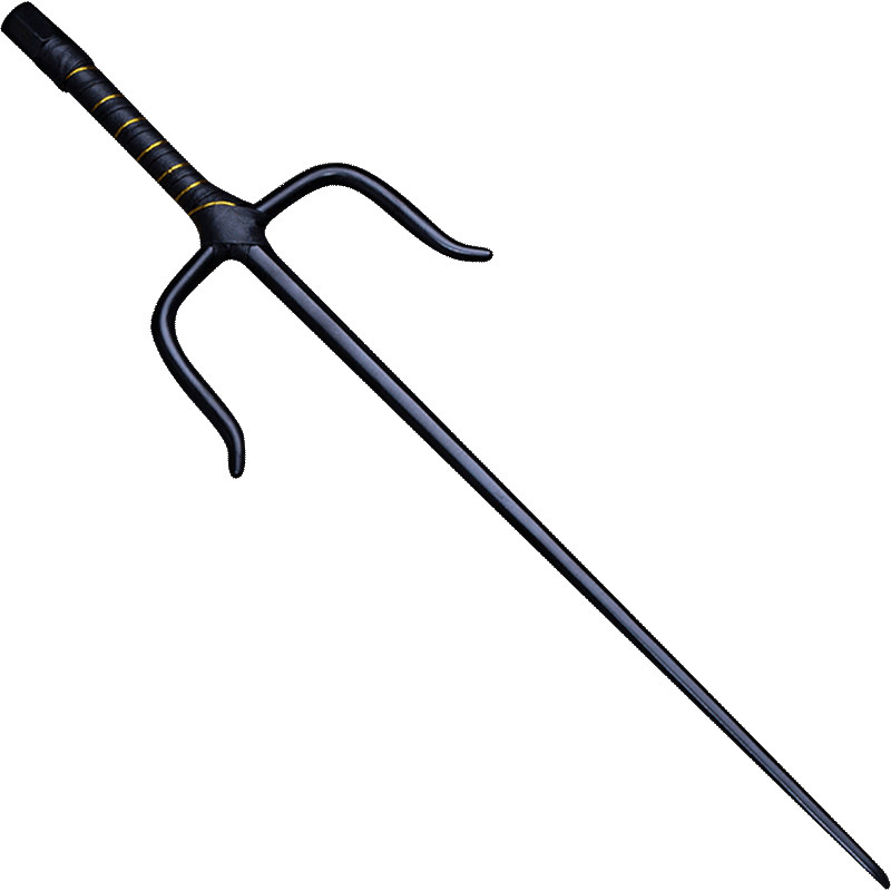 炭黑送包尺短点穴十手黑色浪人兵器铁尺钢制更多武术装备