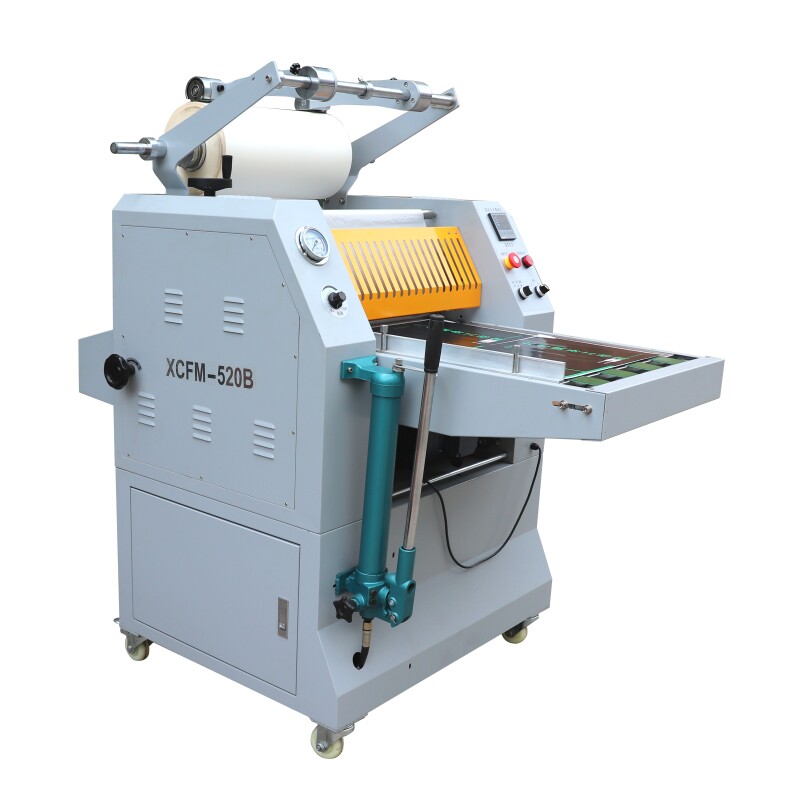 新彩xcfm520b液压覆膜机xcfm520d重型加温手动送纸气动覆膜机