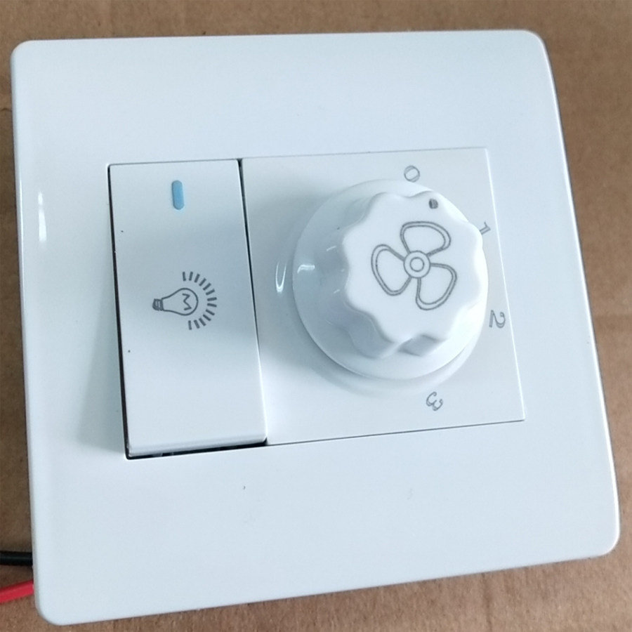 开关风扇双联控制双控吊扇灯壁调速档位吊扇