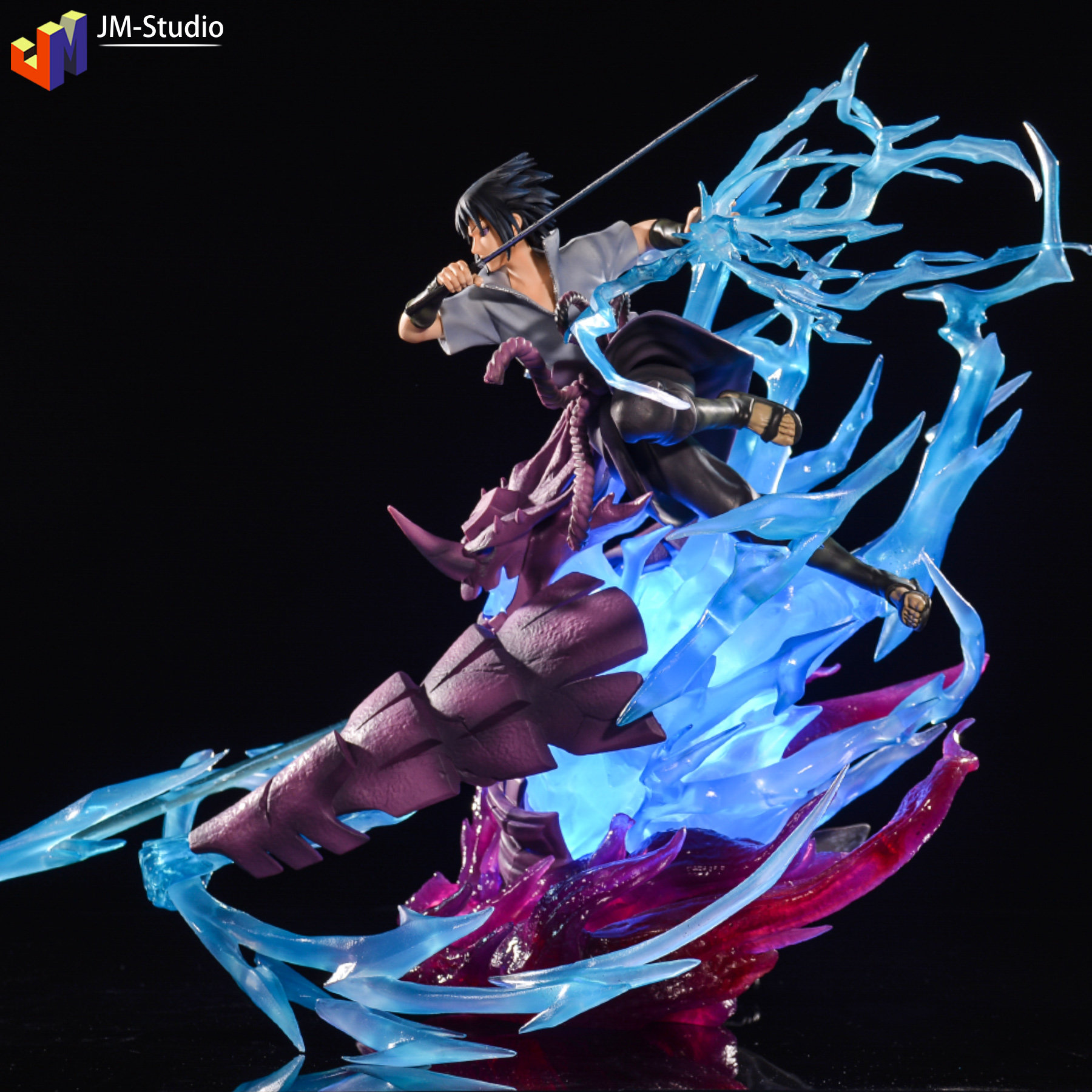 火影忍者gk宇智波佐助须佐能乎完全体可发发光手办