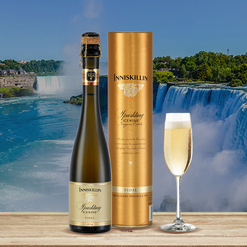 加拿大冰酒原装进口inniskillin云岭威代尔起泡酒正品 375ml
