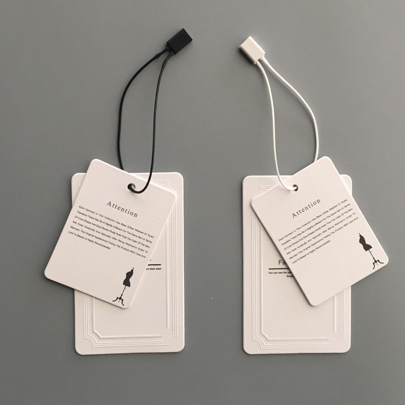 现货吊牌绳吊粒 服装吊牌通用高档吊绳 韩国细蜡绳 可重复使用 - 沛泉