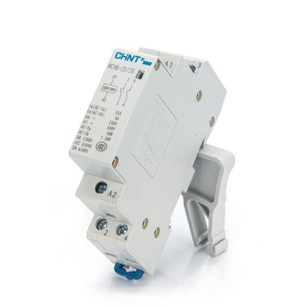 正泰家用小型单相交流接触器220v导轨nch8202540常开低压接触器