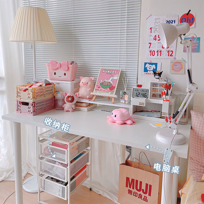 书桌学生学习桌子ins风格简约桌子卧室少女(热品库)