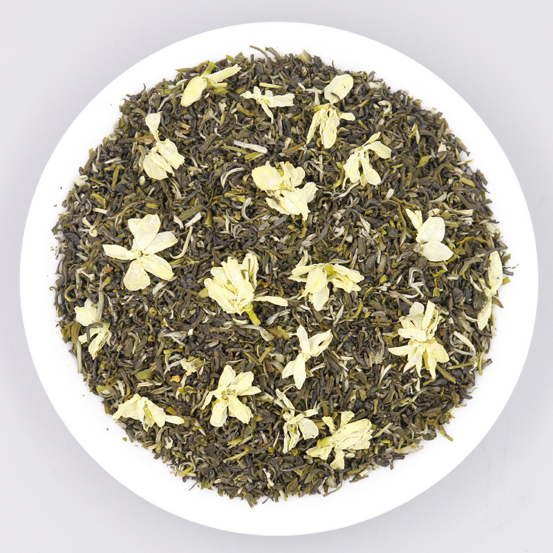 高碎茉莉花茶 浓香炒花飘雪碎茶香片茶末 毫尖老茶客口粮茶叶500g