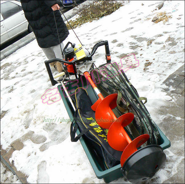 爱斯基摩耐寒高性能冲程直接汽油冰钻大口径10英寸冬钓其他垂钓用品