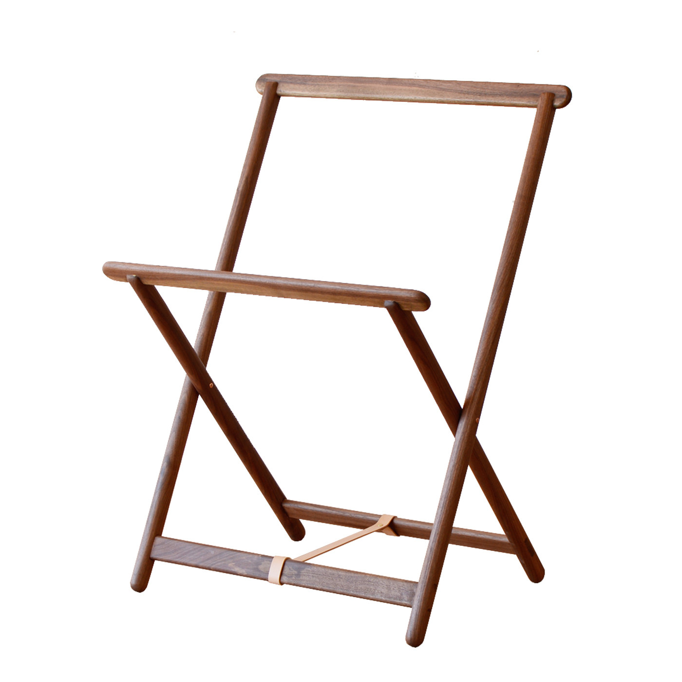 时作 裤搭子 原创黑胡桃白蜡木床边衣架毯子架隔夜衣服架简洁现代