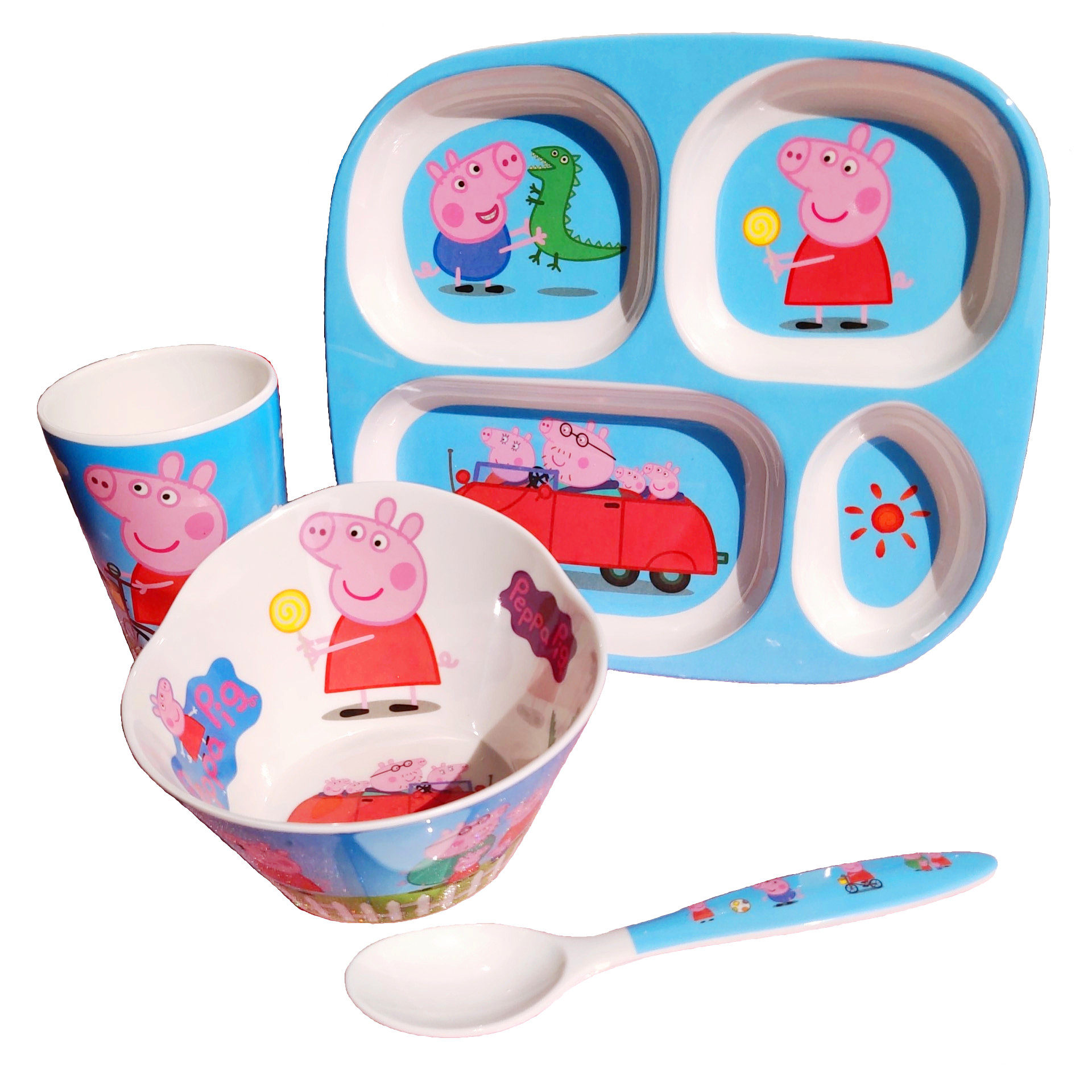 儿童餐具套装宝宝分格餐盘密胺吃饭碗卡通幼儿园吃饭婴儿辅食碗