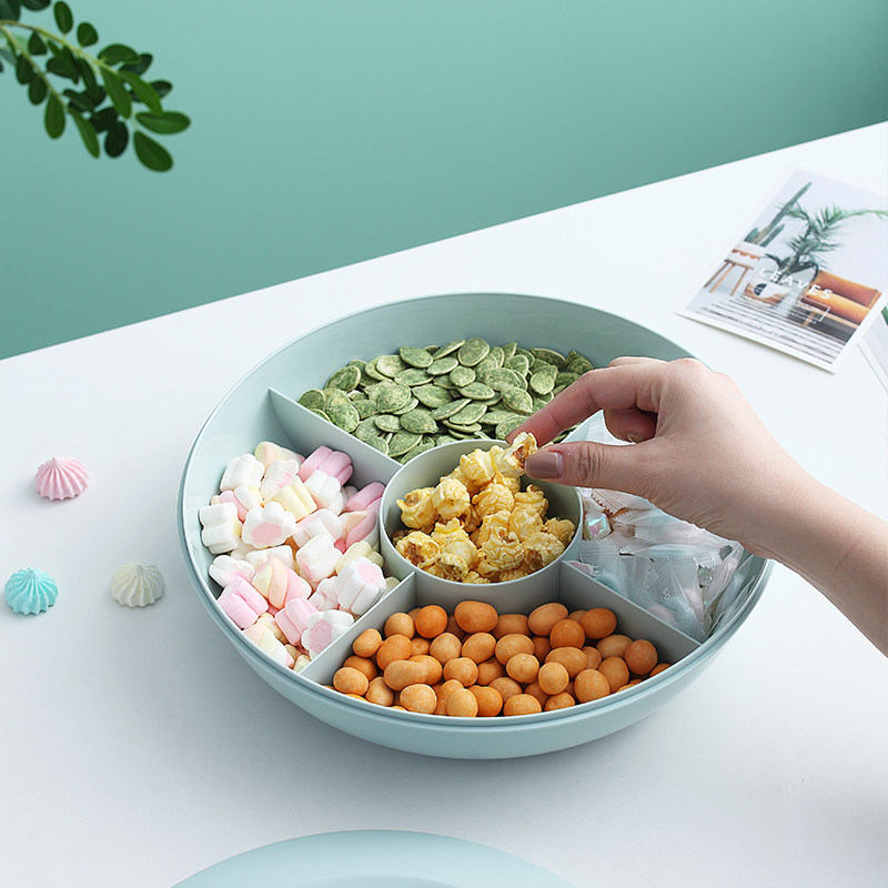 果盘家用用水客厅茶几果盆塑料糖果干果年货果盆