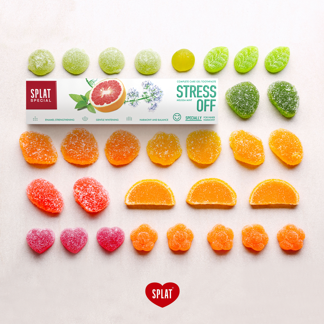 俄罗斯进口splat斯普雷特西柚清新牙膏口气清洁牙垢温和