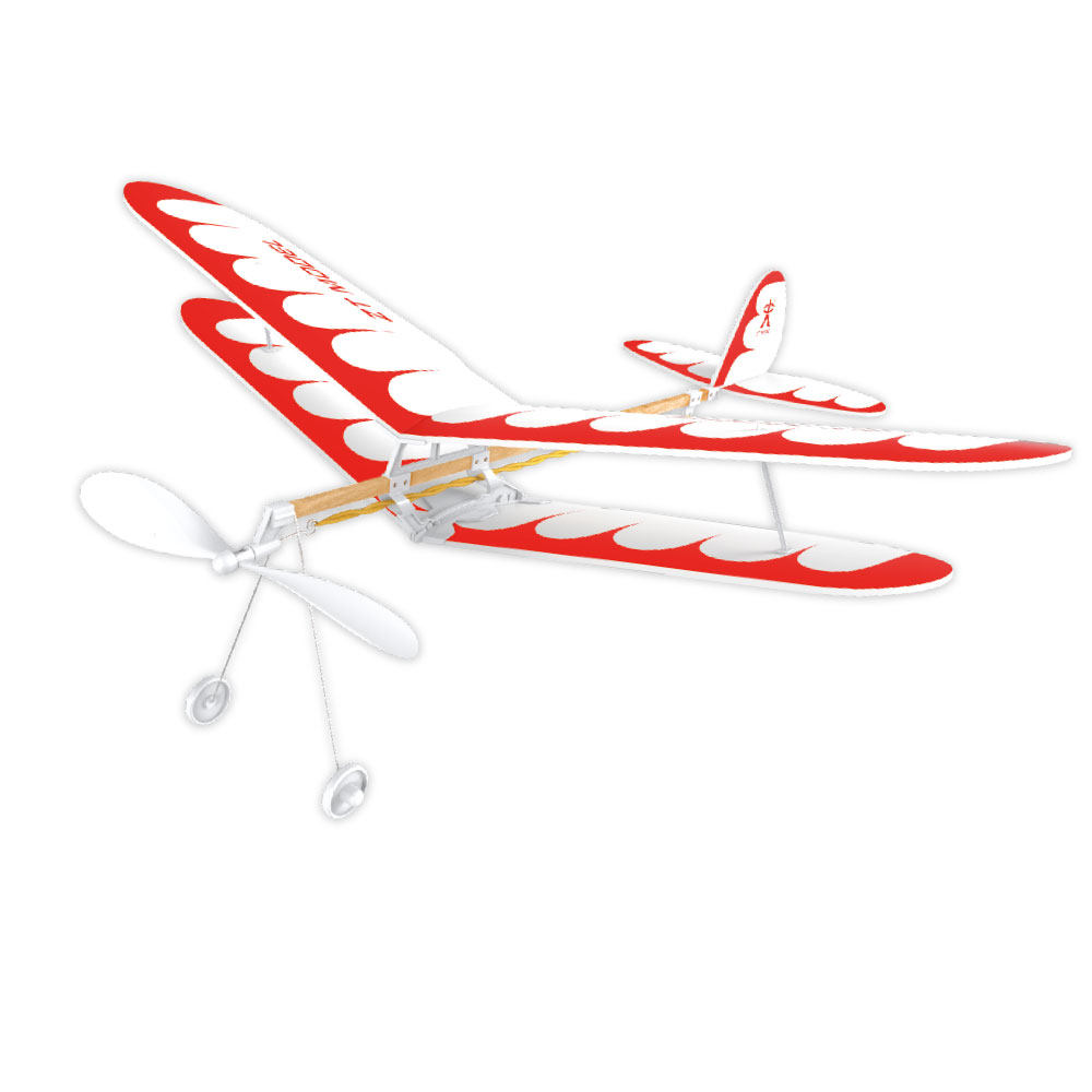 中天模型 天巡 橡筋动力双翼飞机 模型飞机aa07901