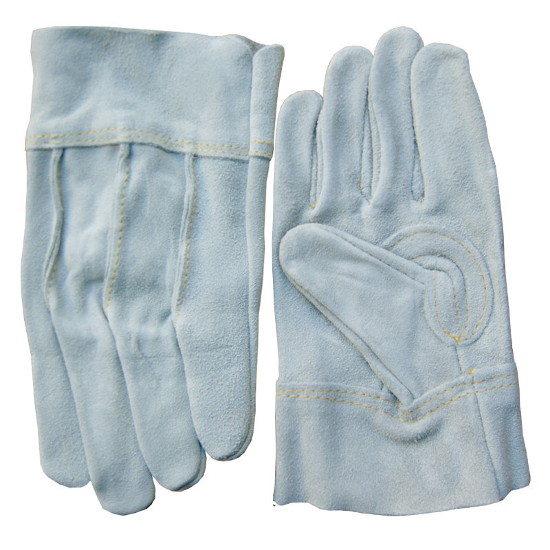 超纤皮三筋牛皮手套户外作业单层夏季加厚耐磨防护手套