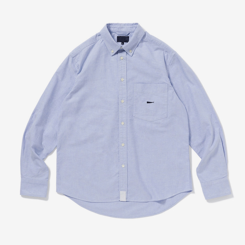 descendant20ss衬衫长袖纯色志明风日系男衬衫