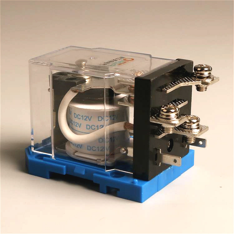 电磁继电器60a银触点大功率 一开一闭24v大电流交流220v直流12v