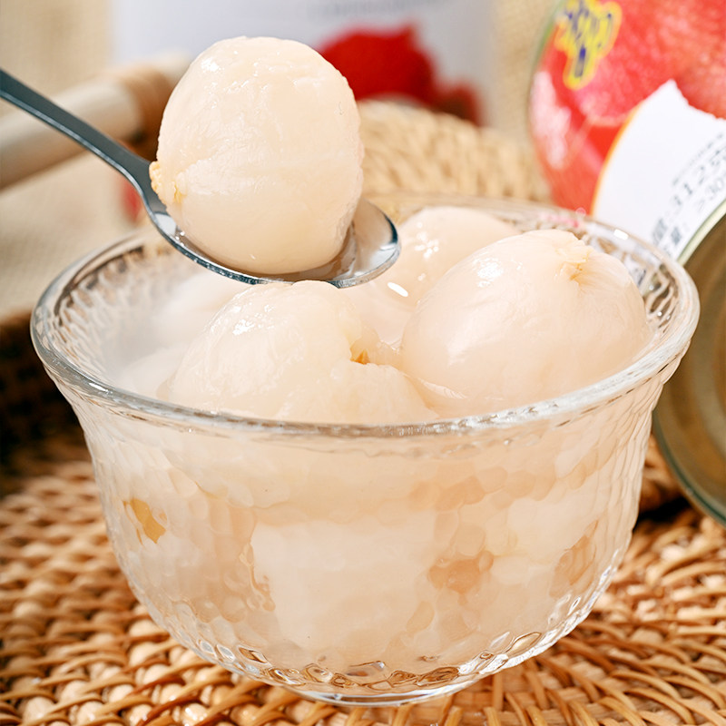 融荣糖水荔枝罐头果肉新鲜水果罐头礼盒盒装312克水果罐头