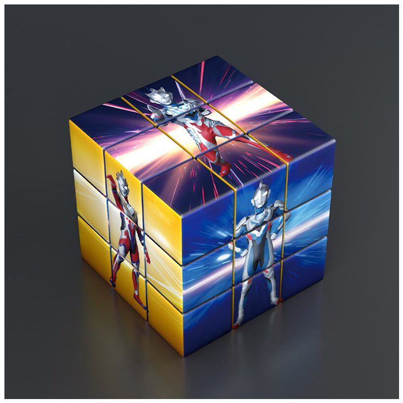 奥特曼魔方玩具卡通三阶块益智智变形的男孩男孩儿魔方