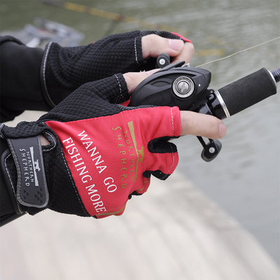 日本norihern shepherd钓鱼手套钓鱼用品装备路亚矶钓鱼护露三指
