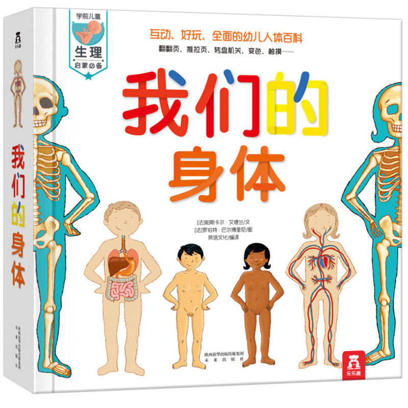 我们的身体 儿童3d立体书 绘本故事翻翻书4-6-10-12岁 正版全套乐乐趣
