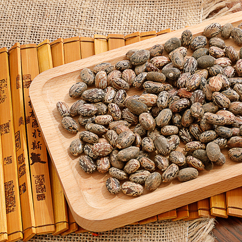 蓖麻麻子野生新货500克包邮新鲜晒干干红种子其他药食同源食品