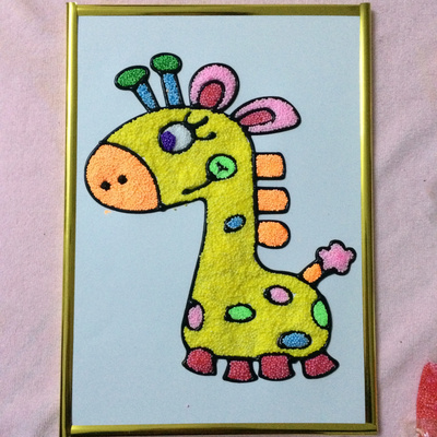 雪花手工胶画材料立体3d制作手工制diy泥画粘土