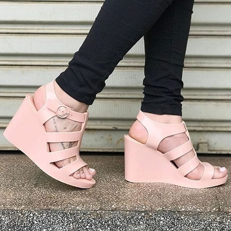 特价梅丽莎高跟坡跟罗马凉鞋巴西女鞋melissa厚底时装凉鞋