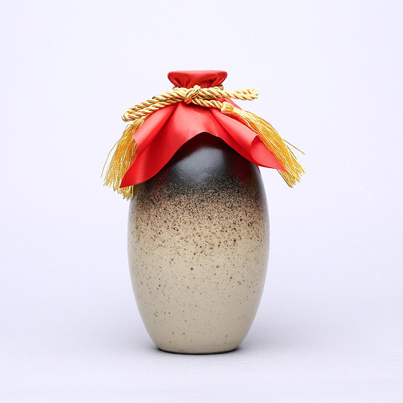 酒瓶古苑白黄酒橄榄陶瓷黄酒一斤酒壶家用酒坛家用酒壶