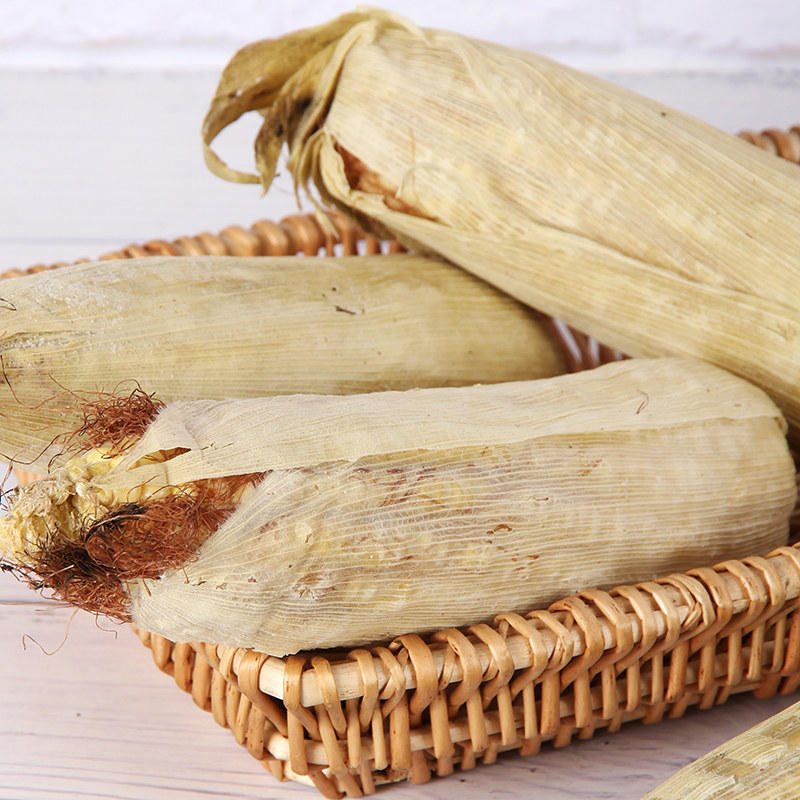 玉米禾久有机带皮新鲜黏糯冷冻5根装新鲜玉米