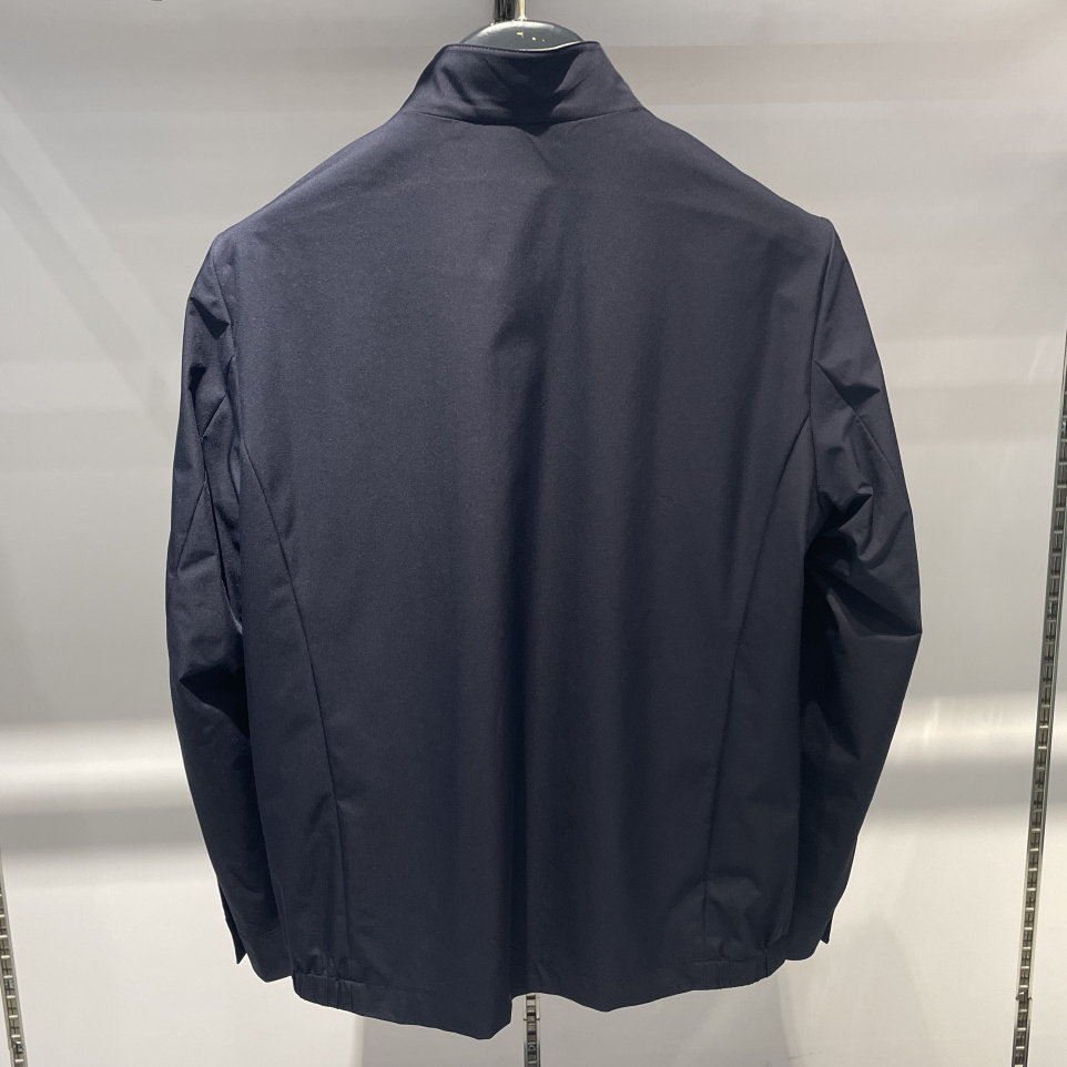 goodluck德国鲨鱼男装2022春装新款立领拉链藏蓝夹克